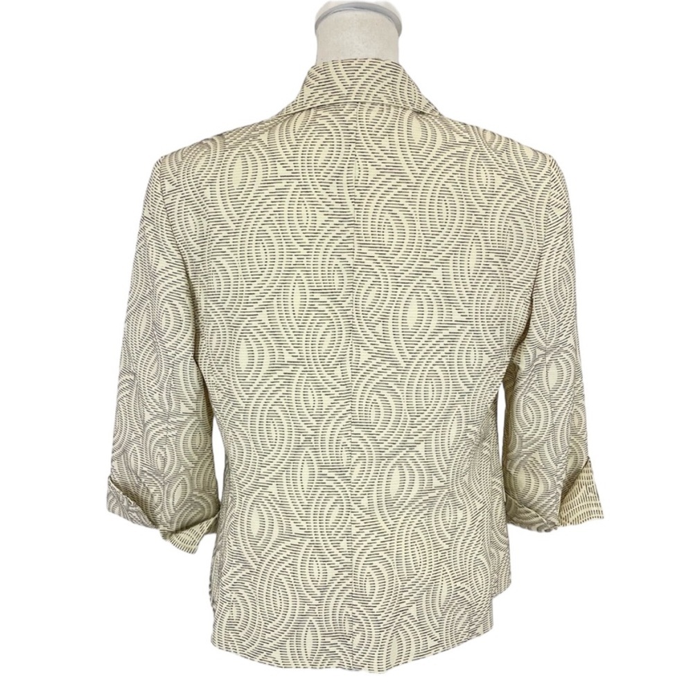 Lafayette 148 New York Jacket 10 Ivory & Black - Picture 4 of 12